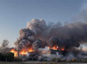 Incendiu la o fabrică farmaceutică din Guadalajara: Peste 600 de angajați evacuați