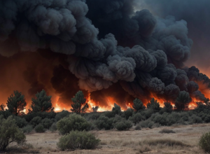 Incendiu de vegetație în Creta: peste 1.000 de persoane evacuate, situația se înrăutățește