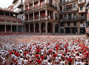 Al cincilea encierro de San Fermín 2025: Imagini de pe străzile Pamplonei