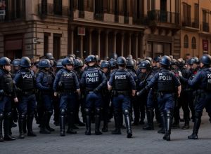 Tensiune în Torre Pacheco: Poliția încearcă să oprească confruntările
