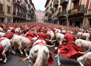 San Fermín: Cele mai bune momente ale celei de-a opta encierro în imagini