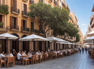Barcelona: 100% din terasele inspectate în Ciutat Vella încalcă regulile