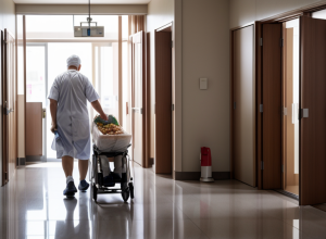 Mâncare la pachet în spitale: dieta ajunge la gunoi