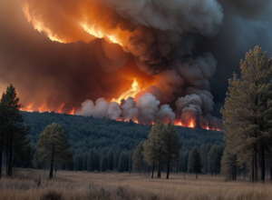 Incendii de pădure în Galicia: Focul a distrus sute de hectare, drumuri închise