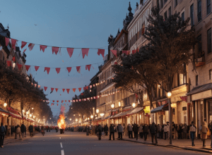 Incendiu la festivalul Gràcia din Barcelona distruge decorațiunile de pe strada Verdi