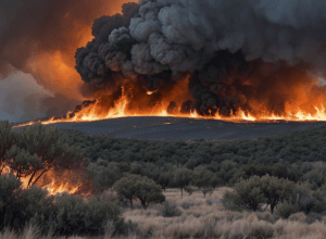 Incendiu de pădure în Extremadura: Focul mistuie 11.000 de hectare, autoritățile se ceartă pe ajutor