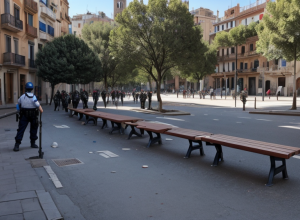 Barcelona ia măsuri împotriva degradării în Sant Antoni: îndepărtarea băncilor lui Colau și mai multă poliție