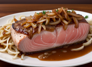 Rețetă de vară: Ton cu ceapă caramelizată