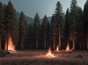 Incendiu în León: O companie a provocat un incendiu în timp ce tăia ilegal copaci