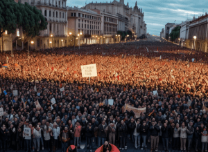 Al zecelea protest în Valencia cere demisia lui Carlos Mazón după inundații