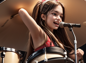 Kristina Rybalchenko, baterista rusă care cucerește lumea cu cover-uri pe YouTube și TikTok