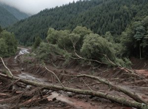Ploile torențiale provoacă haos în Catalonia: alunecări de teren, copaci căzuți și perturbări majore în trafic