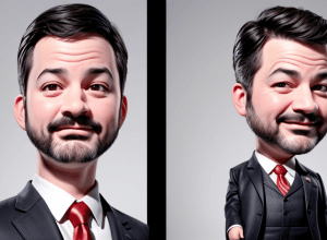 Jimmy Kimmel în caricatură: perspectiva lui Sciammarella