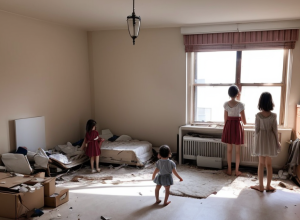 Victimă a violenței domestice și fiicele sale locuiesc într-un apartament cu mucegai: Sareb a oferit locuință