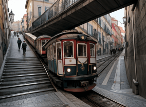 Accident la Lisabona: Funicularul Elevador da Glória a deraiat