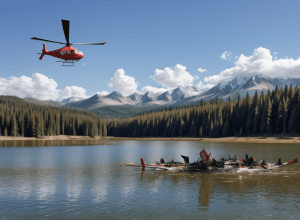 Pilotul și copilotul unui elicopter de stingere a incendiilor au scăpat nevătămați după prăbușirea într-un lac din Cádiz