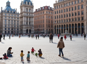Barcelona redă spațiul public locuitorilor: Jocuri lângă Sagrada Familia împotriva turiștilor
