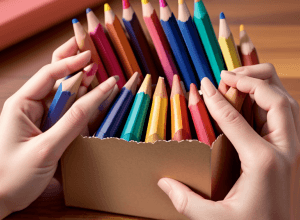 Creioane colorate: o întoarcere la copilărie și amintiri din școală