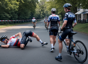 Ciclistul Javier Romo se retrage din Vuelta după o cădere cauzată de un incident cu un protestatar pro-palestinian
