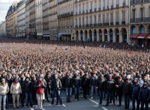 Franța în flăcări: Imagini de la protestele majore împotriva reducerilor