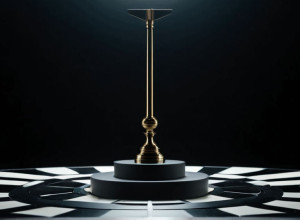 Reprezentare simbolică a tensiunii sociale și a căutării echilibrului