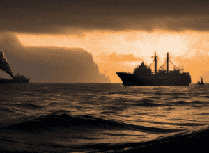 Petrolier în Flăcări După o Coliziune în Largul Coastelor Angliei – Intervenție de Urgență a Gărzii de Coastă