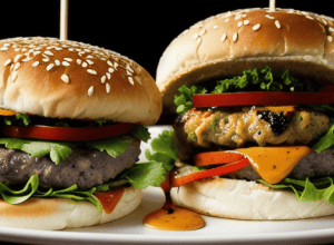 Burger de pui cu suflet de „dumpling”: Rețeta fusion care te va cuceri
