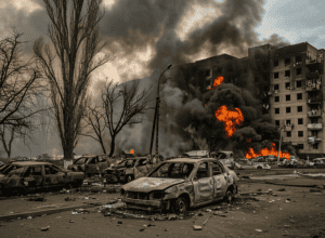 Atacuri Rusiei în Sumi: Zeci de civili morți într-un bombardament cu rachete balistice