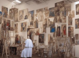 De la Málaga la creștinătate: pictorul care a devenit viral ca portretistul Papei Francisc