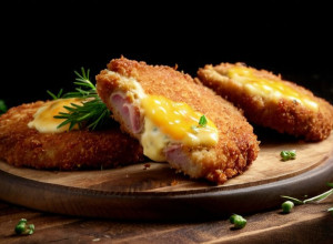 Cotoletul crocant cu șuncă și brânză: Un deliciu simplu și irezistibil