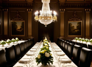 Sală de mese opulentă