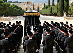 Funeralul prințessei Irenă din Grecia în Atena: Împotriva în Cimitirul Tatoi