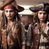 Johnny Depp, din nou în rolul lui Jack Sparrow, vizitează un centru oncologic din Madrid