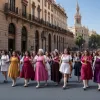 Șase sindicaliste cunoscute drept "Șase din Elveția" intră în închisoarea Villabona