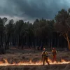 Imagini impresionante din incendiile active din Spania