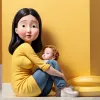 Flavita Banana: Reflecții despre maternitate într-o caricatură satirică