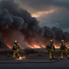 Incendiu major la un depozit din Valencia: pompierii lucrează la stingerea focului, locuitorilor li se recomandă să rămână acasă